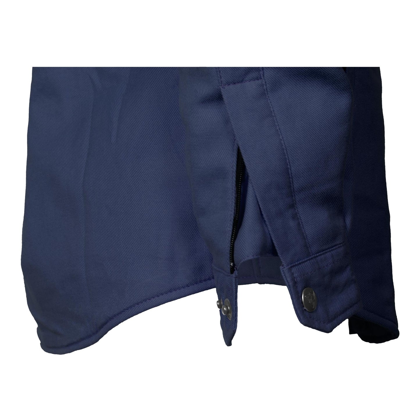 Protective Flannel Shirt for Women - Navy Blue Solid