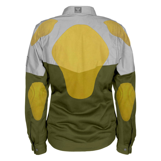 Summer Mesh Reflective Shirt Army Green Eclipse for Women