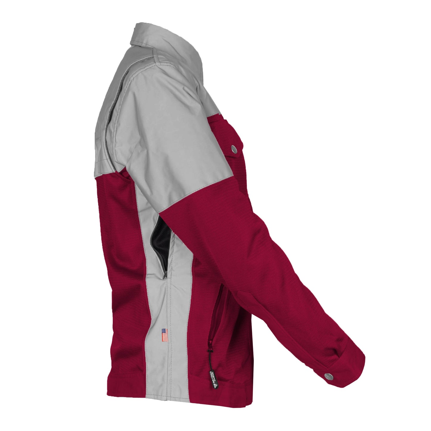 Summer Mesh Reflective Shirt Red Maroon Eclipse for Women