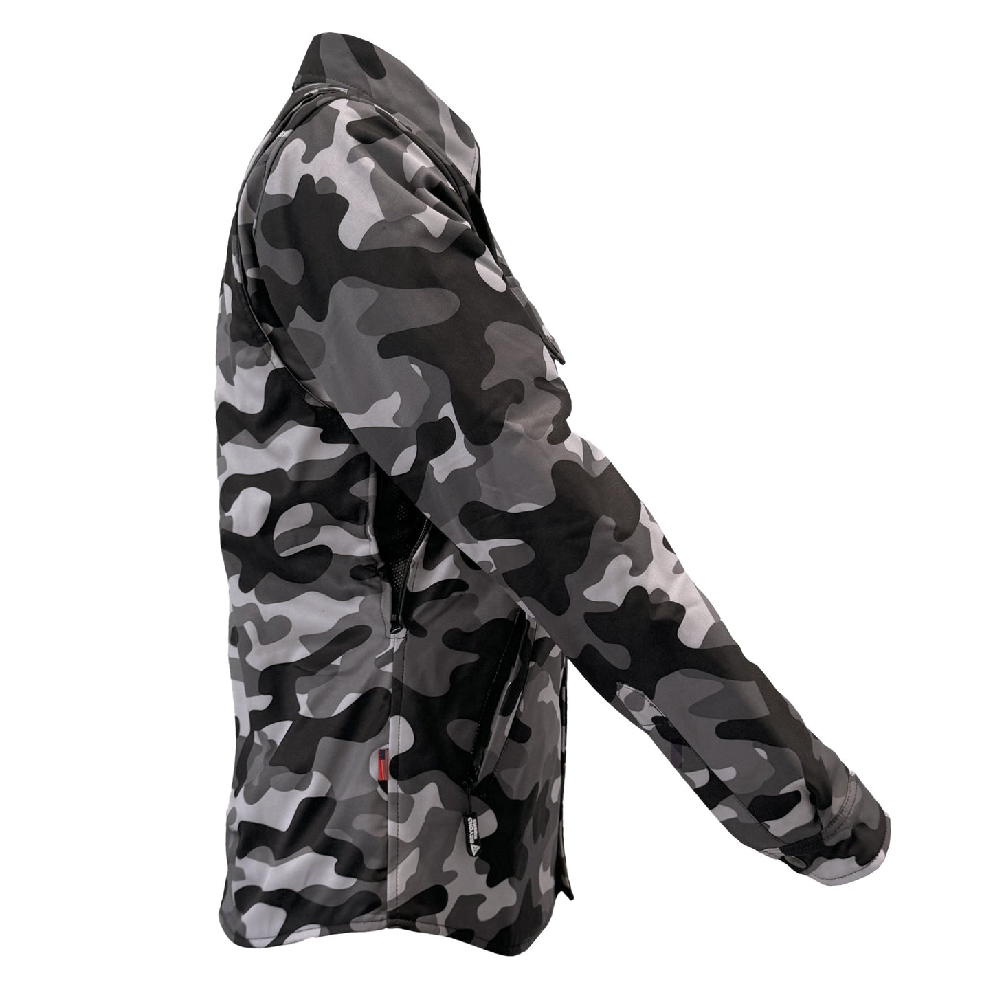 Protective SoftShell Winter Jacket for Women Camouflage Grey Boomer