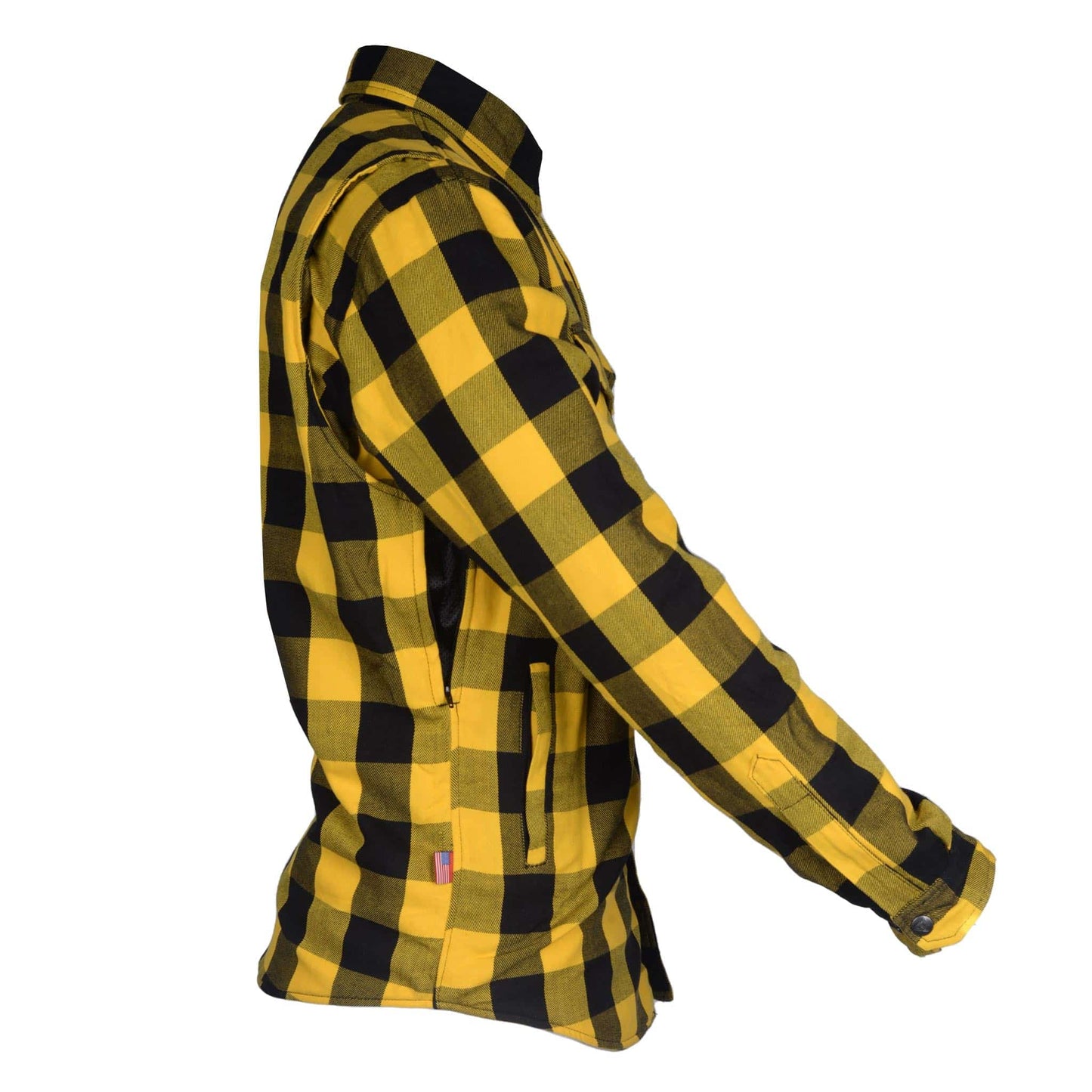 Protective Flannel Shirt - Yellow and Black Checkered