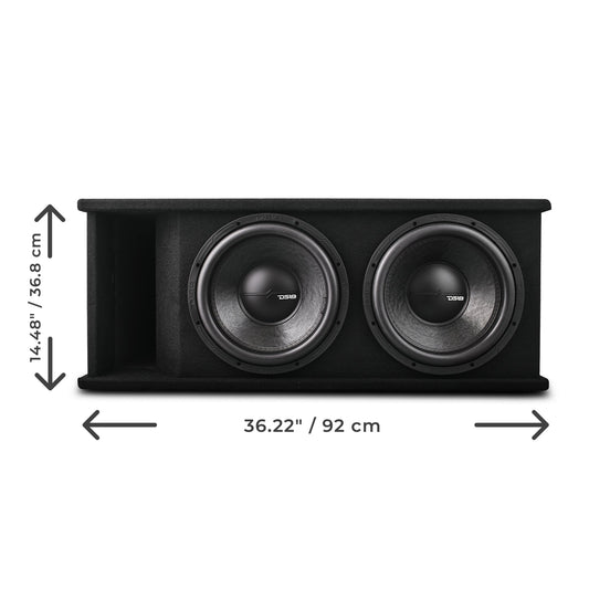 Dual 12" Loaded Subwoofer Ported Enclosure With ZR12.2 1600 Watts Rms
