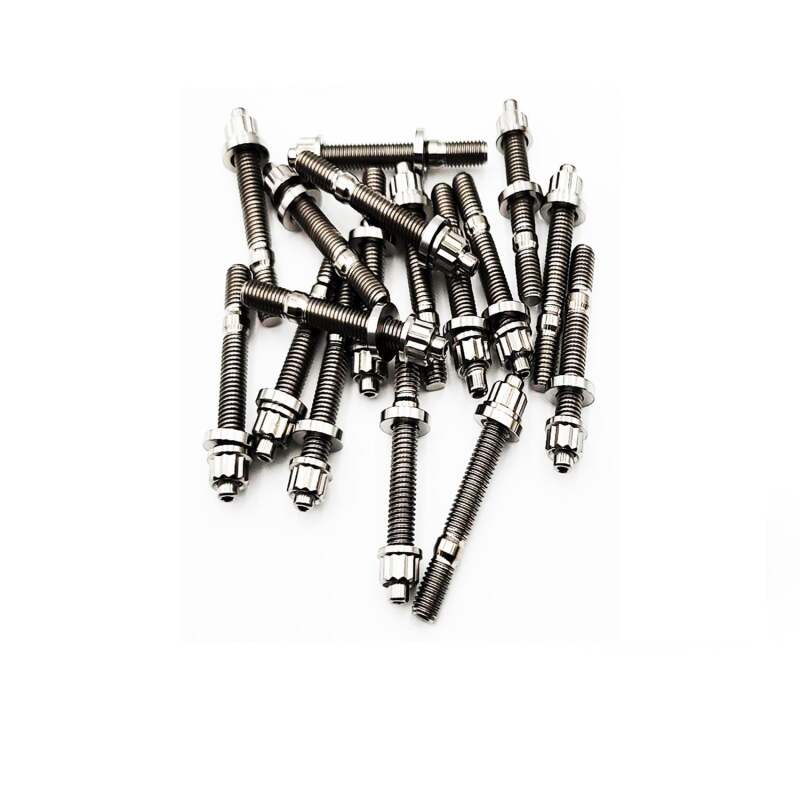 BLOX Racing Xtreme Titanium Intake/Exhaust Manifold Studs Raw 65mm 7-Piece Kit BXFL-00309-7-TI