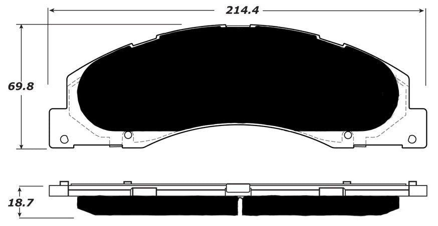 Porterfield Brake Pads for 2016 FORD E250, E350