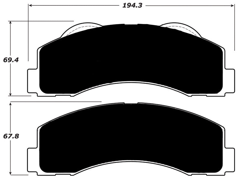 Porterfield Brake Pads for 2016 FORD F150 4WD