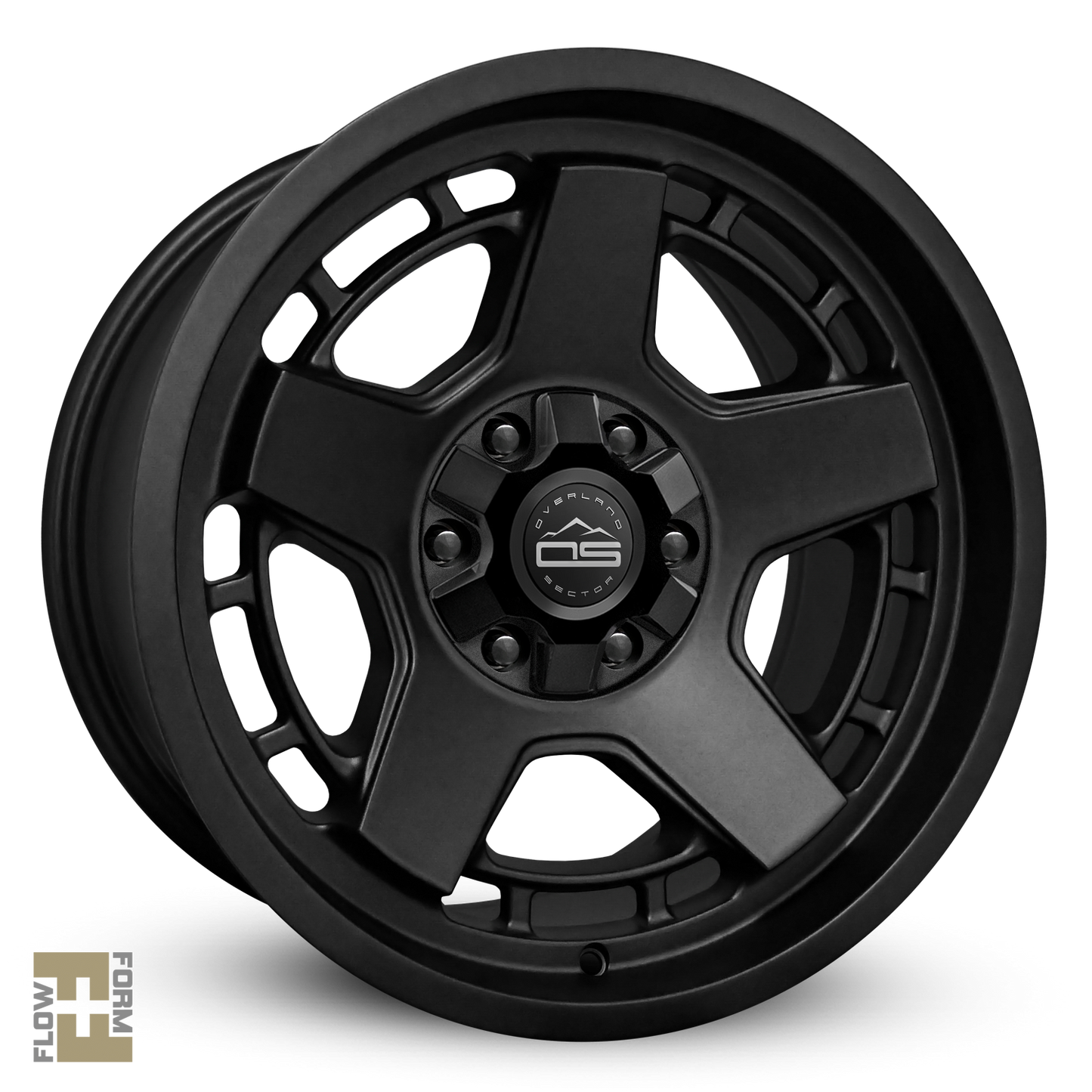 Overland Sector Atlas 17x9 +0 6x135/6x139.7mm 106.2mm Satin Black