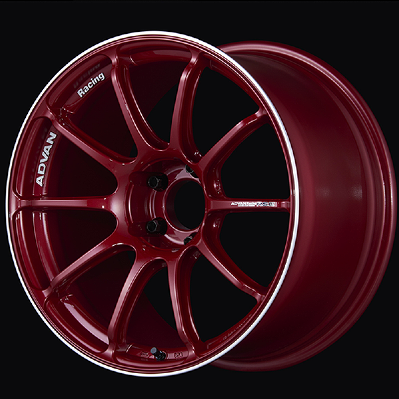Advan RSIII 18x7.5 / +48 Offset / 5x112 / 66.5mm Bore / Racing Candy Red and Ring YA38F48MCRR
