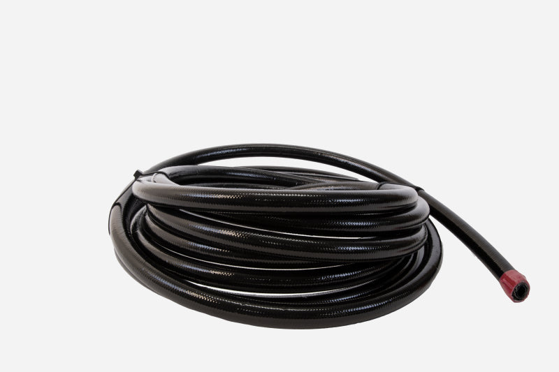Aeromotive PTFE SS Braided Fuel Hose - Black Jacketed - AN-06 x 12ft 15323