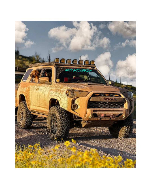 Girls Get Dirty Too! 4.0 Decal 4" x 35"