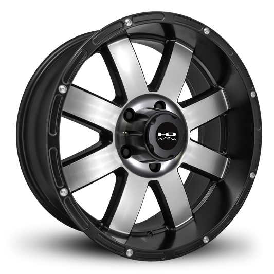 HD Off-Road 8-Point | Satin Black Machined Face