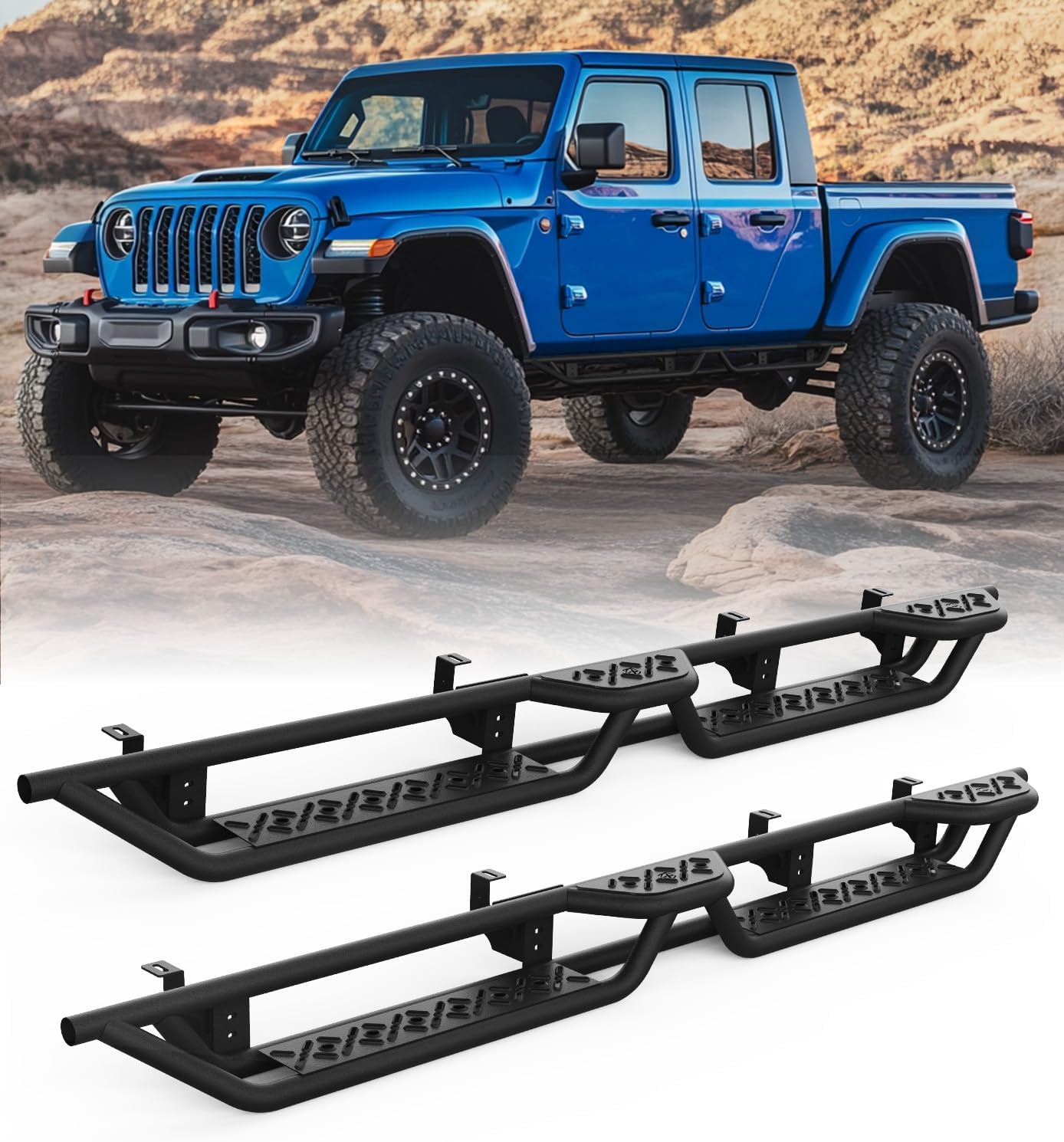 Xprite Running Boards Dual Steps Gladiator JT 2020-2026