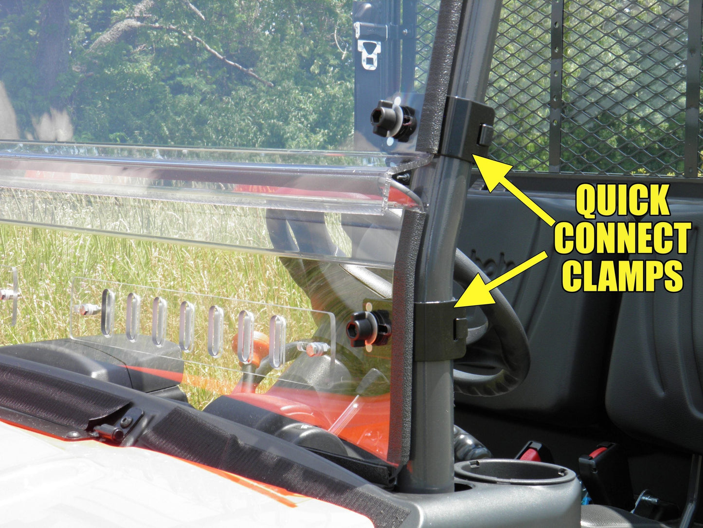 Polaris RZR XP Turbo S - Scratch-Resistant Half Windshield