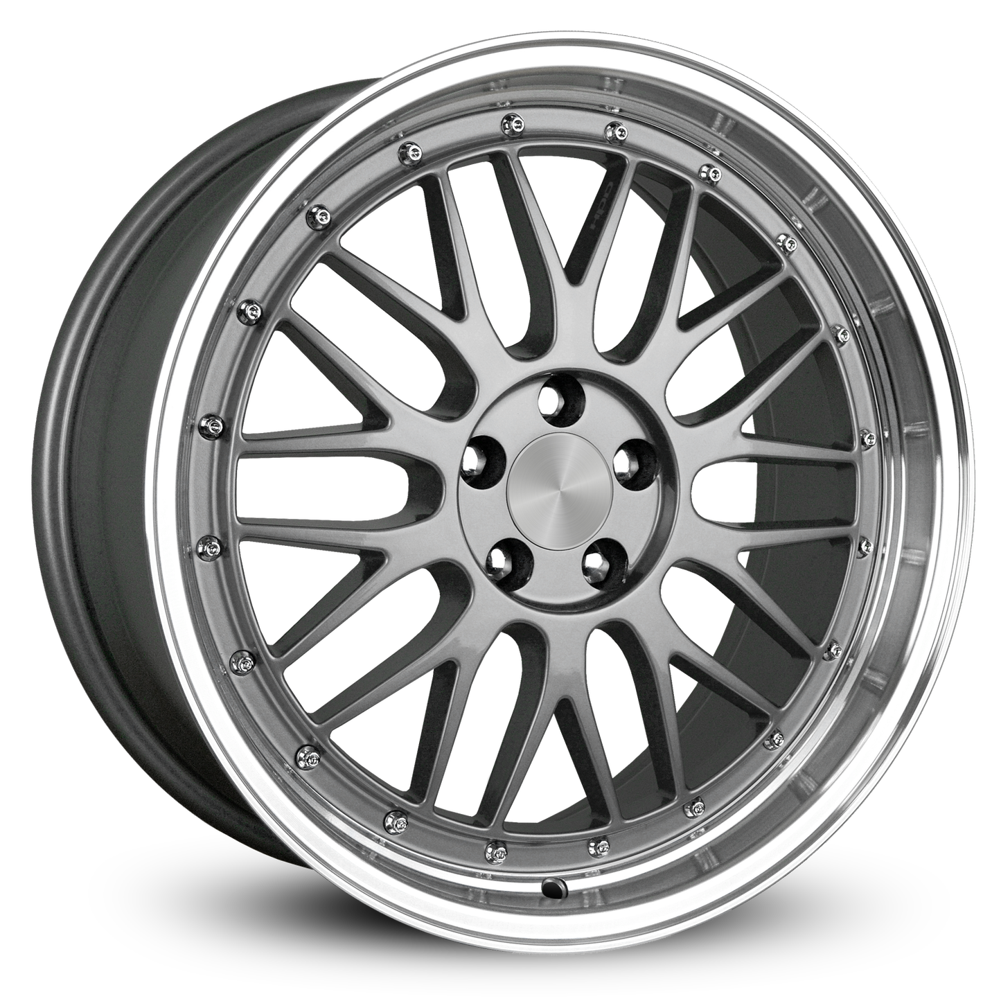 Klassik Rader Pro Trak 18x8 +25 5x100mm Gloss Gun Metal/Polished Lip