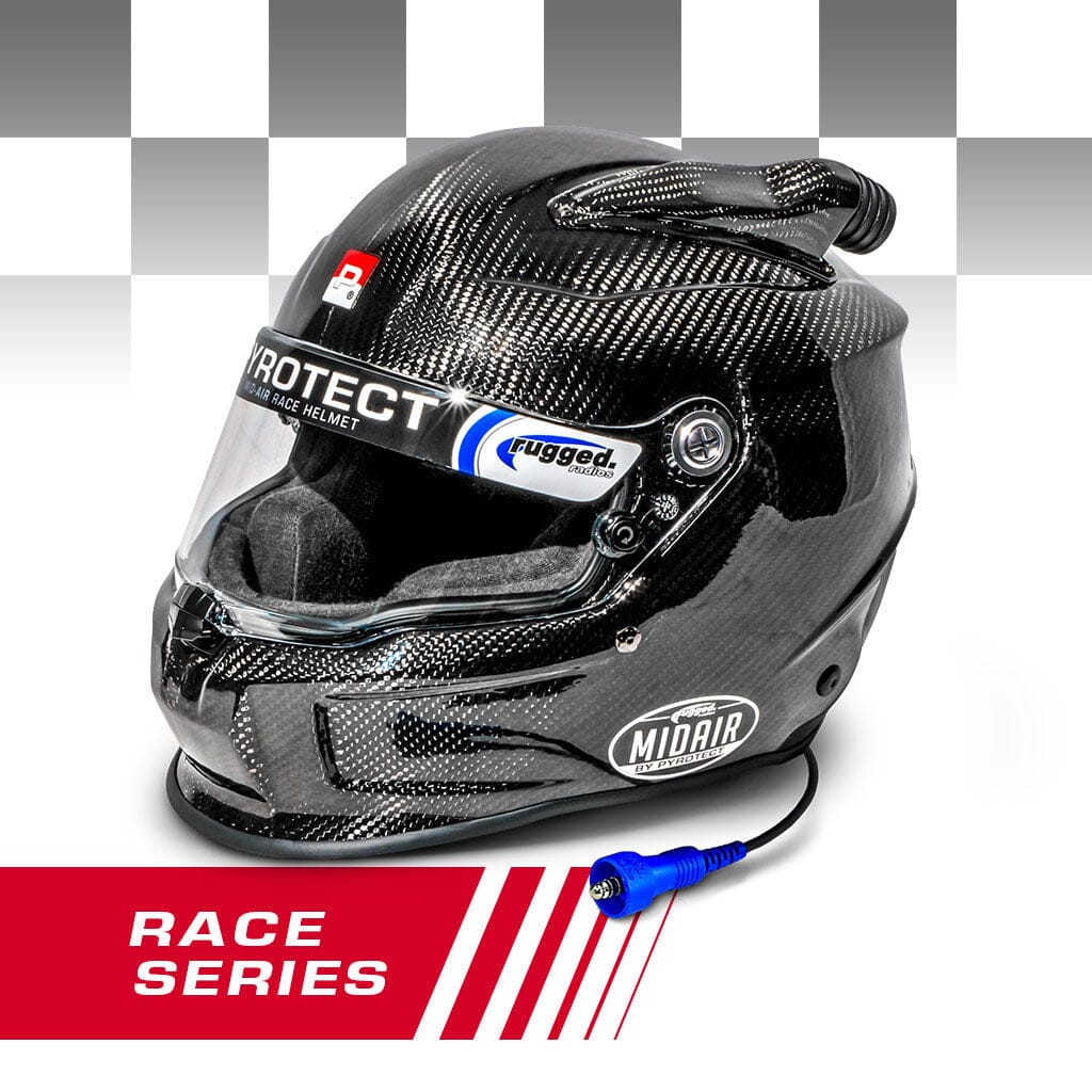 Pyrotect RACE Pro Airflow Mid Forced Air 3K Carbon SA2020 Wired OFFROAD - Small