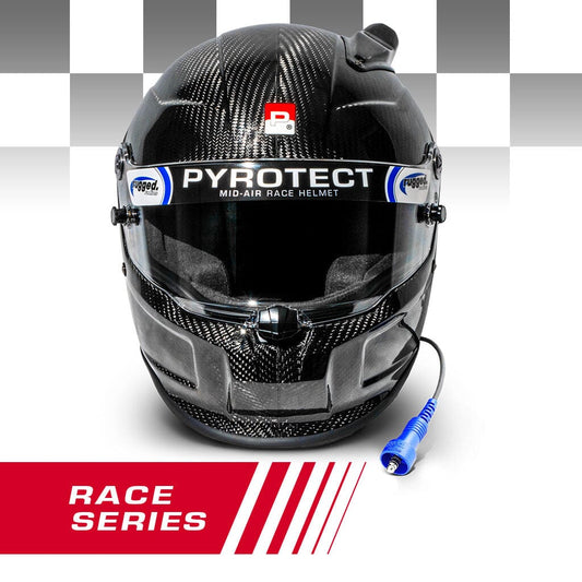 Pyrotect RACE Pro Airflow Mid Forced Air 3K Carbon SA2020 Wired OFFROAD - Small