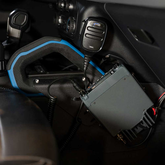 Bronco Mobile Radio Mount for Center Console Passenger Grab Handle