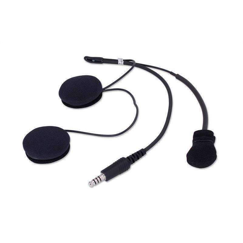 Rugged Radios IMSA 4C Wired Open Face Helmet Kit with Speakers & M102 Military Mic