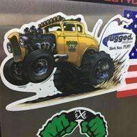 Rugged Radios 32 Die Cut Sticker