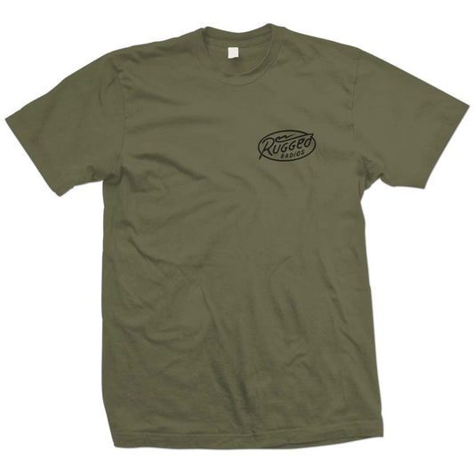 Rugged Radios BOLT T-Shirt - Green - Large