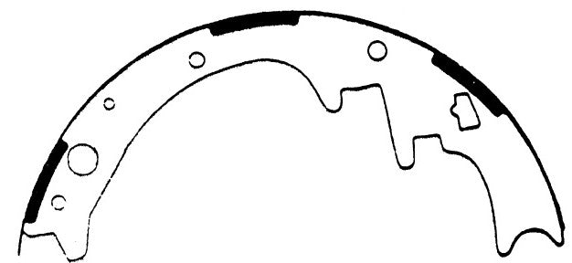 Porterfield Brake Shoes for 1991 DODGE DAKOTA 4WD 10'' Rear Shoe