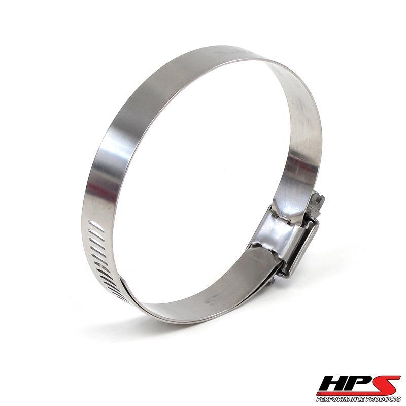 HPS Performance Products HPS Stainless Steel Worm Gear Liner Hose Clamp SAE 52 2pc Pack 2-13/16" - 3-3/4" (71mm-95mm)