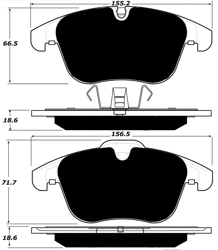Porterfield Brake Pads for 2013 VOLVO S60 w/300mm Front DISC
