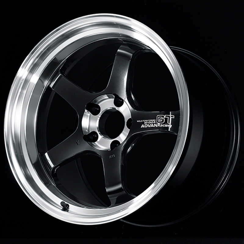 Advan GT Beyond-R 18X9.0 / +50 Offset / 5x100 BC / 63mm Bore / Diamond Cut and Dark Platinum Black YAQC8I50DDPB