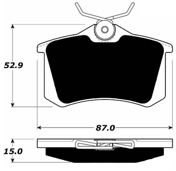 Porterfield Brake Pads for 1992 VOLKSWAGEN JETTA Gas Eng Gli R/Disc