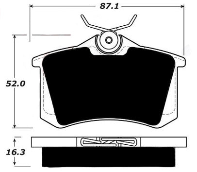 Porterfield Brake Pads for 1986 VOLKSWAGEN SCIROCCO 16 VALVE