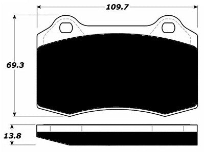Porterfield Brake Pads for 2004 LOTUS ESPRIT V8