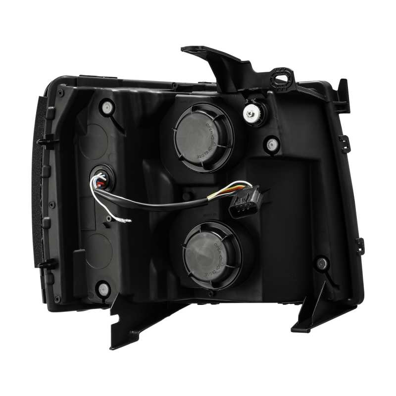 AlphaRex 07-13 Chevy 1500HD PRO-Series Proj Headlight Plank Style Gloss Blk w/Activ Light/Seq Signal 880206 *Discontinued