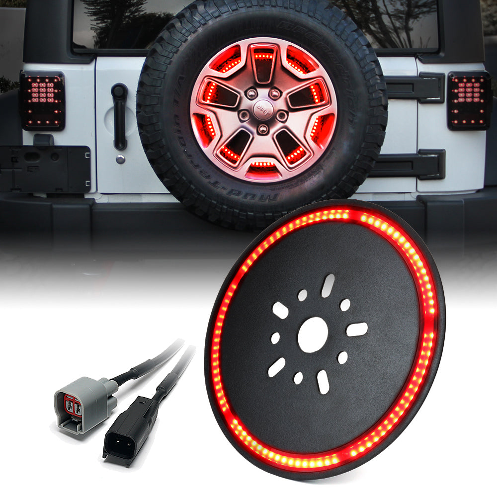 Xprite Wrangler JK/JL 14" Spare Tire Brake Light | Typhoon Series