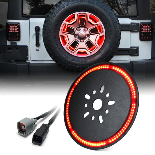 Xprite Wrangler JK/JL 14" Spare Tire Brake Light | Typhoon Series