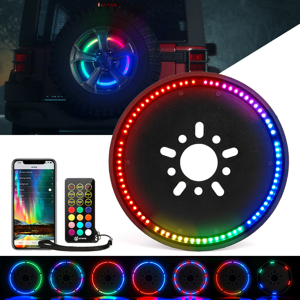 Xprite Wrangler JK RGB LED Spare Tire Brake Light