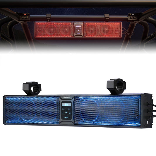 Kemimoto 6 Speaker 26 Inch RGB Bluetooth Sound Bar Polaris RZR/ 570/ 8