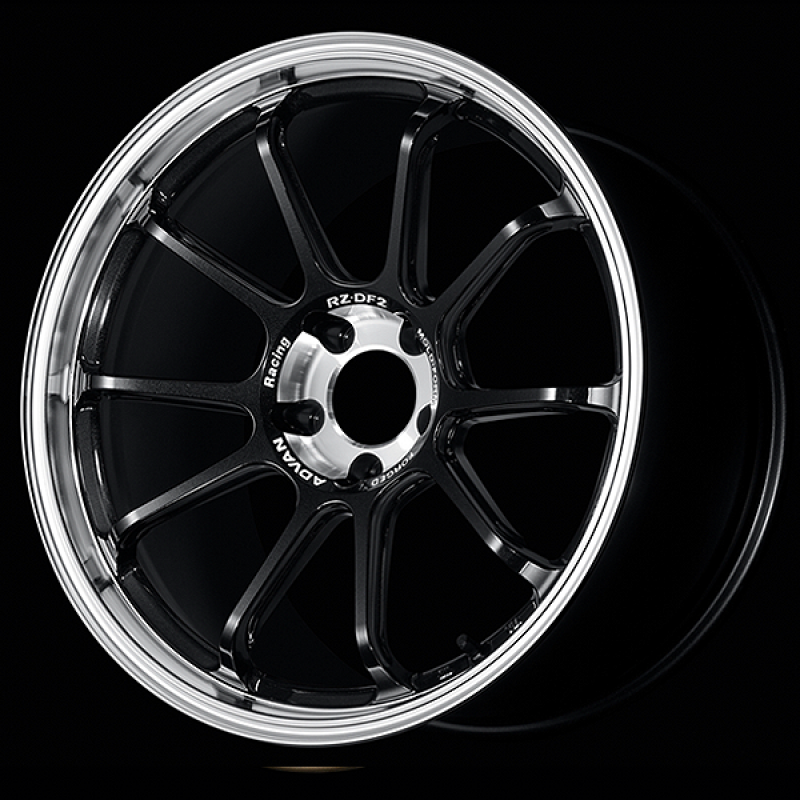 Advan RZ-DF2 20x10.5 / +44 Offset / 5x114.3 / 73mm Bore / Diamond Cut and Racing Titanium Black YAF0L44EDRTB