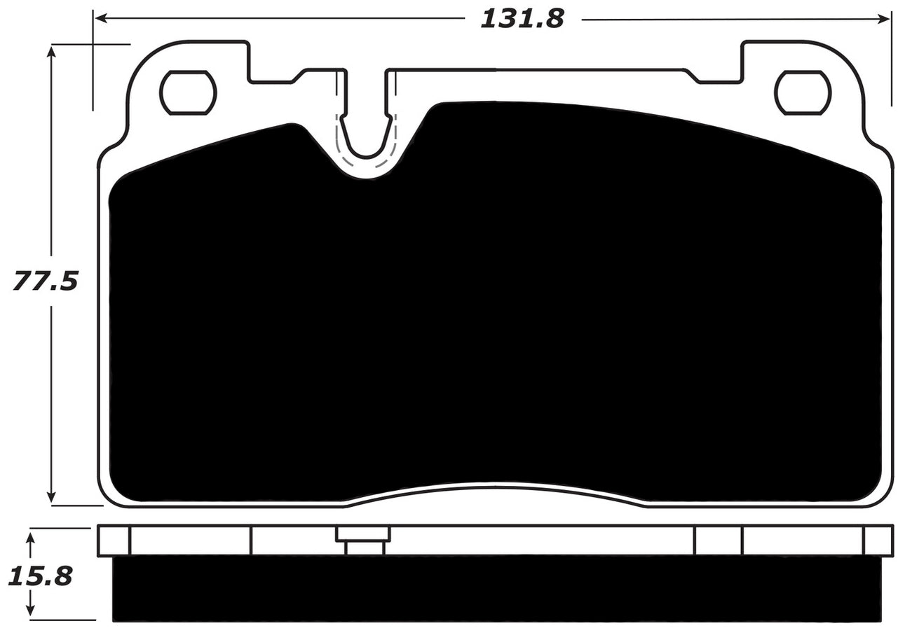 Porterfield Brake Pads for 2016 PORSCHE MACAN - Base