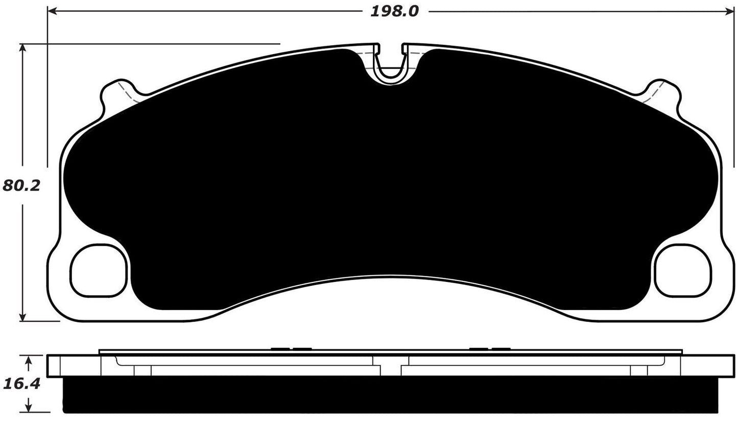 Porterfield Brake Pads for 2016 PORSCHE 911 Turbo w/Iron Discs