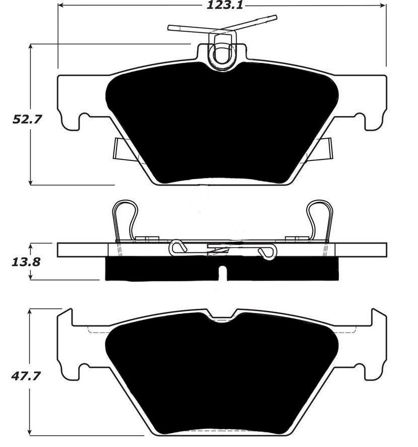 Porterfield Brake Pads for 2016 SUBARU WRX w/ EyeSight Technology