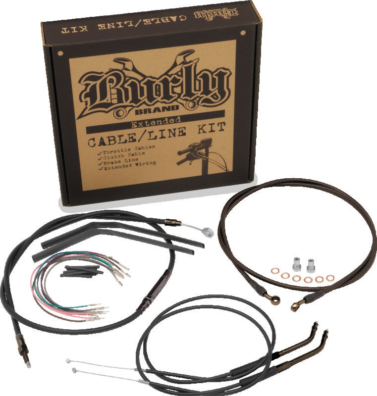 Burly Brand Burly Cntrl Kit 12in Tbar Blk B30-1266