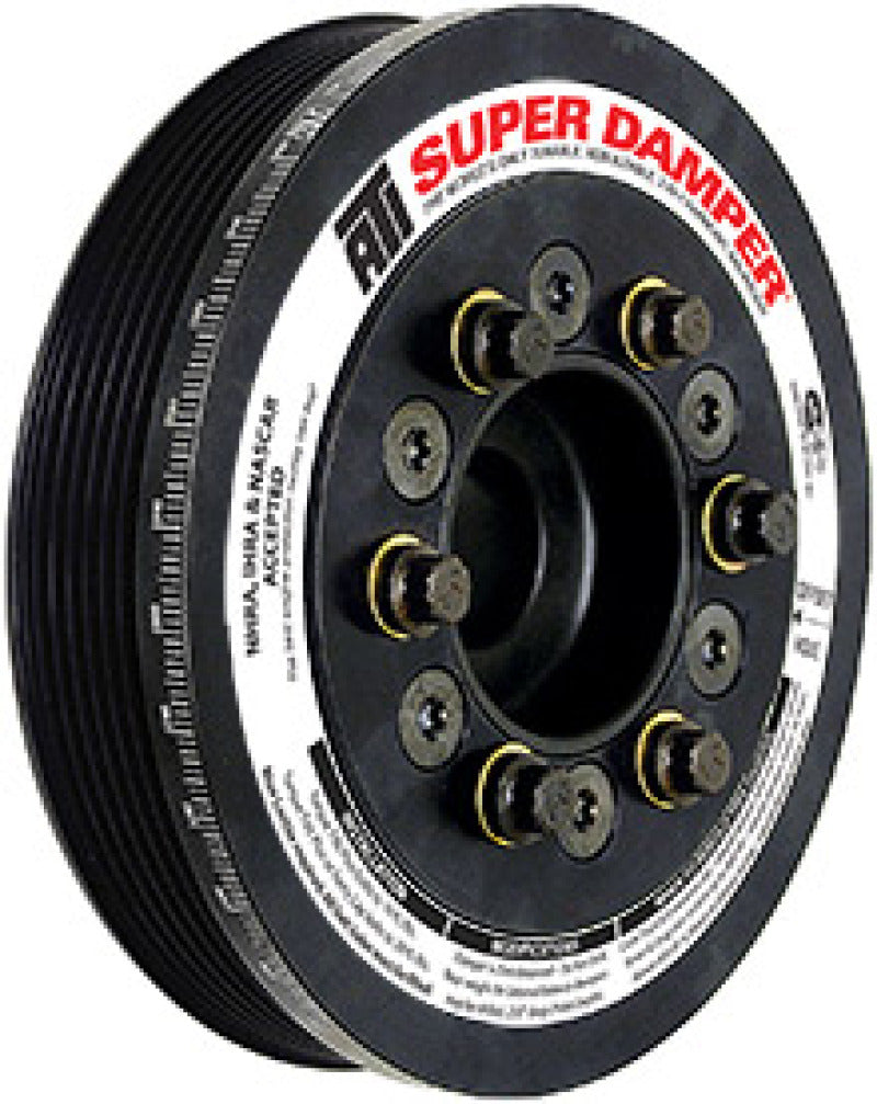 ATI Damper - 6.325in - Alum - Ford SB & 6 Cyl - 3 Bolt OEM - 3in Long - C-Timing - AL Hub - 3 Ring ATI917680