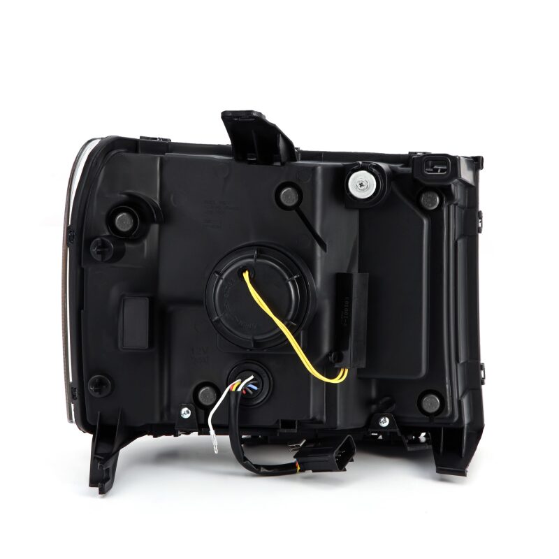 AlphaRex 07-13 GMC Sierra 1500 (No Clsc) LUXX-Series LED Proj HL Jet Blk w/Actv Lgt & Seq.Sig / DRL 880097 *Discontinued