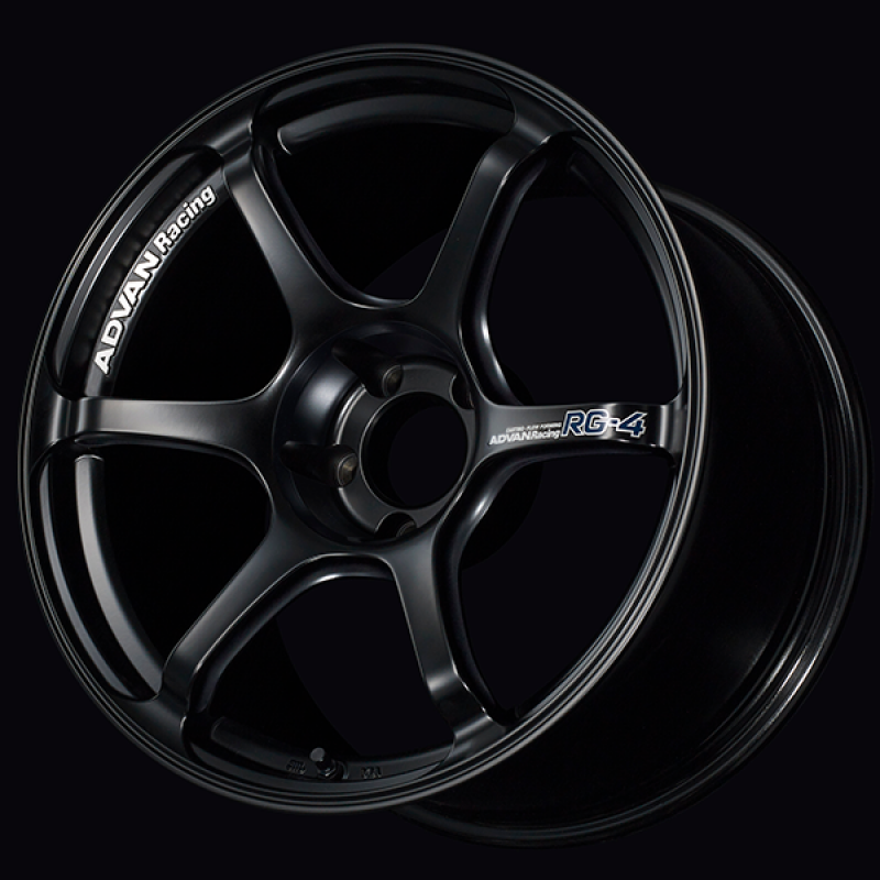 Advan RG-4 17x8.5 / +45 Offset / 5x114.3 / 73mm Bore / Semi Gloss Black YA47H45ESB