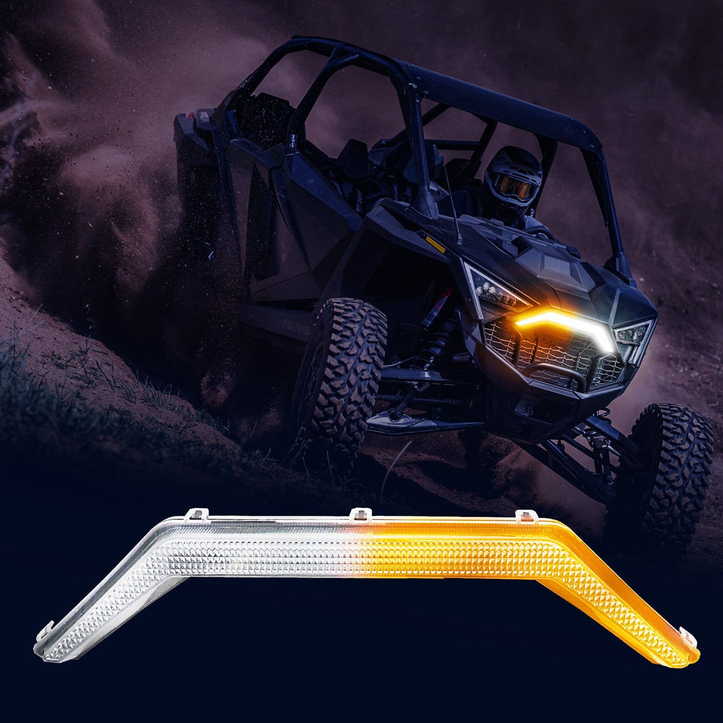 Xprite RZR PRO Front Accent Light Compatible with 2020-2024 Polaris RZ