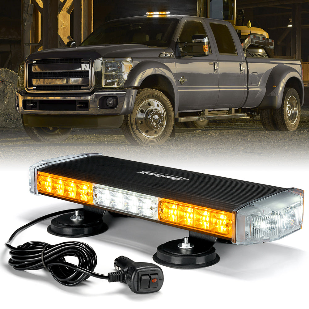 Xprite LED 150 Rooftop Emergency Strobe Light Bar w/Control Panel Magnetic Base