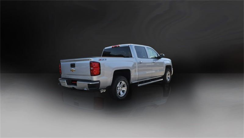 Corsa 14 GMC Sierra/Chevy Silv 1500 Reg. Cab/Long Bed 5.3L V8 Polished Sport Single Side CB Exhaust 14872