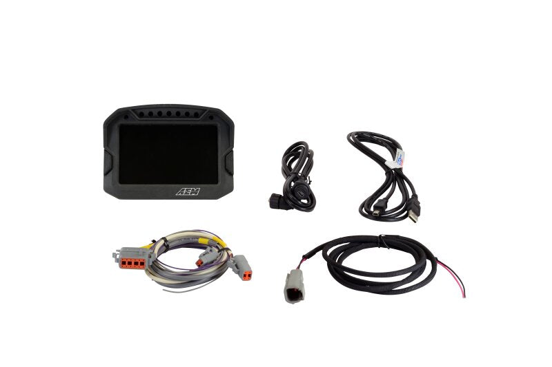 AEM CD-5LG Carbon Logging Digital Dash Display w/ Internal 10Hz GPS & Antenna 30-5603