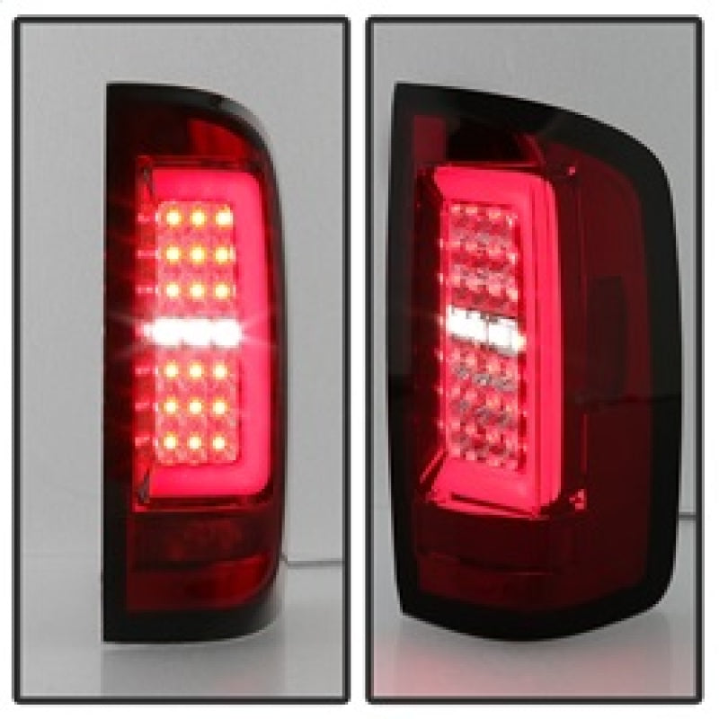 Spyder Chevy Colorado 2015-2017 Light Bar LED Tail Lights - Red Clear ALT-YD-CCO15-LED-RC 5085269