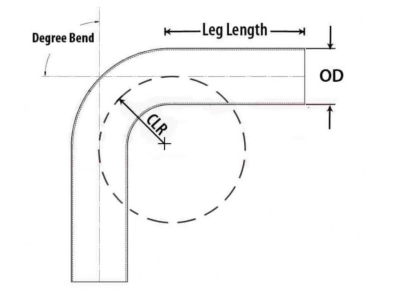 HPS Performance Products HPS 3" OD 35 Degree Bend 6061 Aluminum Elbow Pipe Tubing 16 Gauge w/ 3" CLR