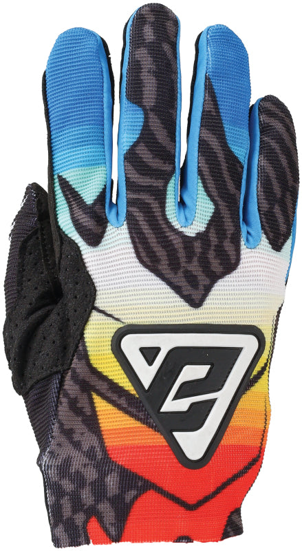 Answer 24 Aerlite Drip Gloves Black/White/Rainbow - 2XL 442733